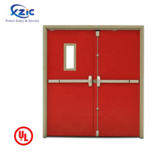 Steel fire doors with glass Windows